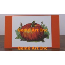 Pumpkin Note Card  - #CardT221  -  NOTE CARD